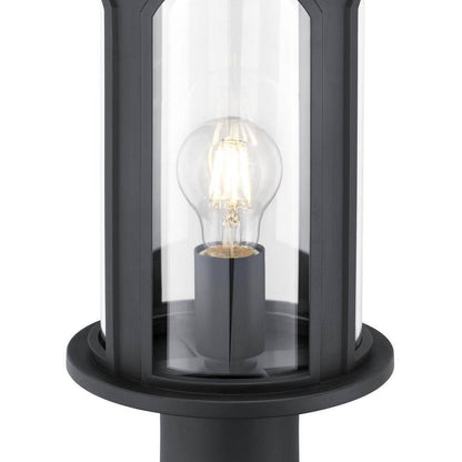 Progress Lighting Faywood 1-Light Matte Black Outdoor Post Lantern