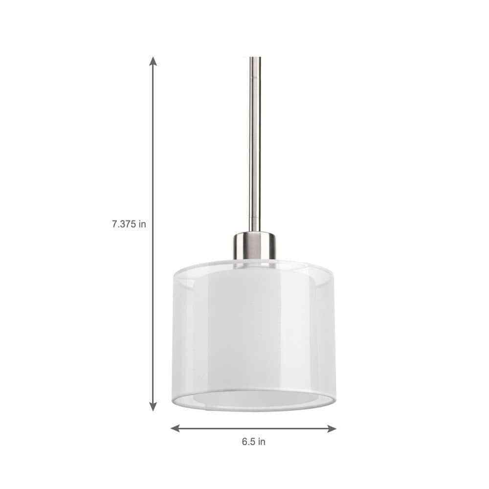 Progress Lighting Invite Collection 1-Light Brushed Nickel Mini Pendant