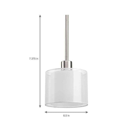 Progress Lighting Invite Collection 1-Light Brushed Nickel Mini Pendant