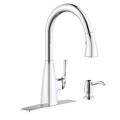 Glacier Bay Calandine Single-Handle Pull-Down Sprayer Kitchen Faucet Chrome