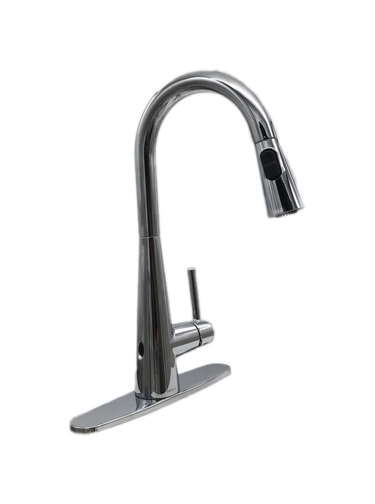 MOEN Sleek Touchless Single-Handle Pull-Down Sprayer Kitchen Faucet in Chrome