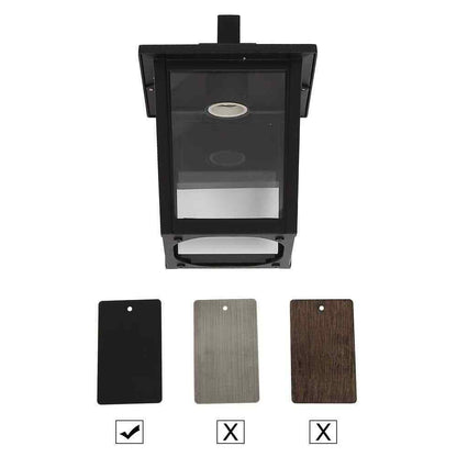 LNC Classic Black Lantern Wall Sconce with Clear Glass Shade 2-pack