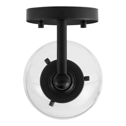 Home Decorators Evelyn Matte Black Indoor Wall Sconce