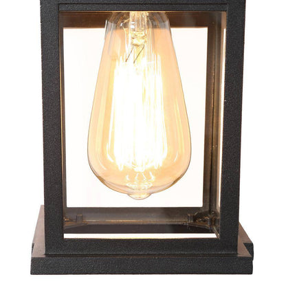 LNC Classic Black Outdoor Wall Lantern Sconce 1-Light Hardwired Wall 2-Pack
