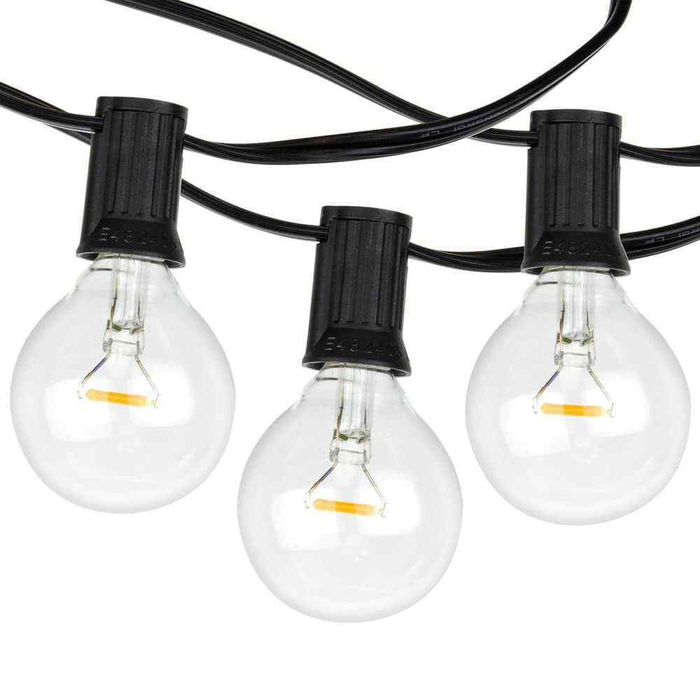 Newhouse Lighting 17 ft. Plug-in Globe Bulb LED String Lights