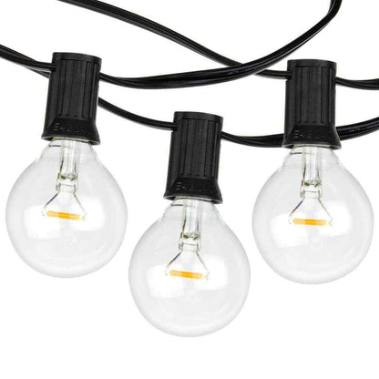 Newhouse Lighting 17 ft. Plug-in Globe Bulb LED String Lights
