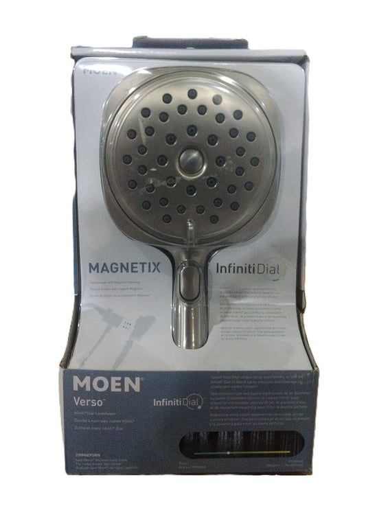 MOEN Verso Square Magnetix 8-Spray Patterns Wall Mount Handheld Shower Head