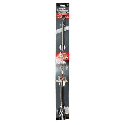 KEENEY 5/8 in. x 20 in. Quick Lock Stainless Steel Faucet Supply Line
