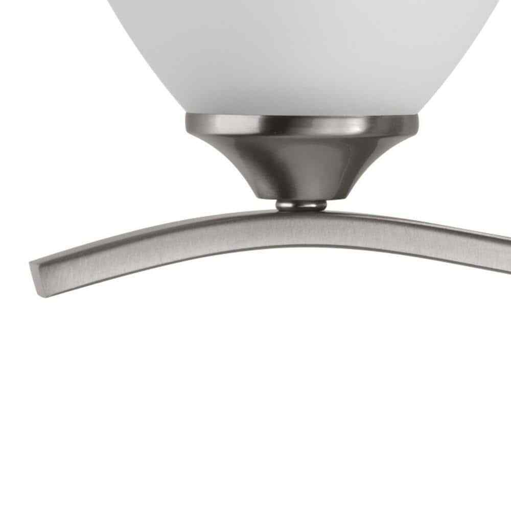 Progress Lighting Laird 4-Light Brushed Nickel Etched Glass Vanity Light