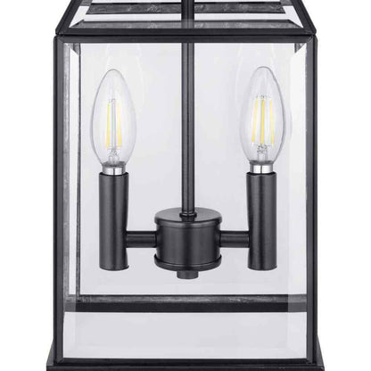 Progress Lighting Canton Heights 2-Light Matte Black Outdoor Pendant Light