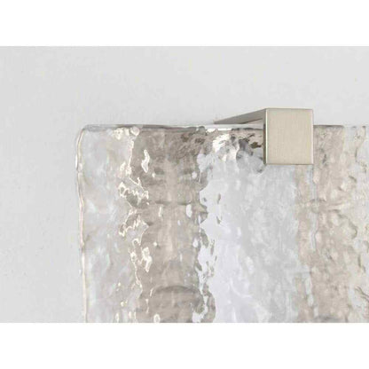 Progress Lighting LED Stone Glass Sconce Brushed Nickel ADA Wall Sconce