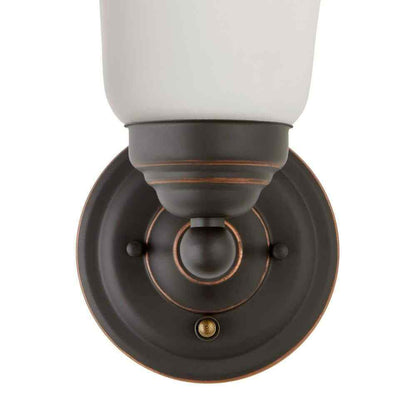 Hampton Bay Ashurst 1-Light ORB Wall Sconce with Switch JIB8401AX-02/OR