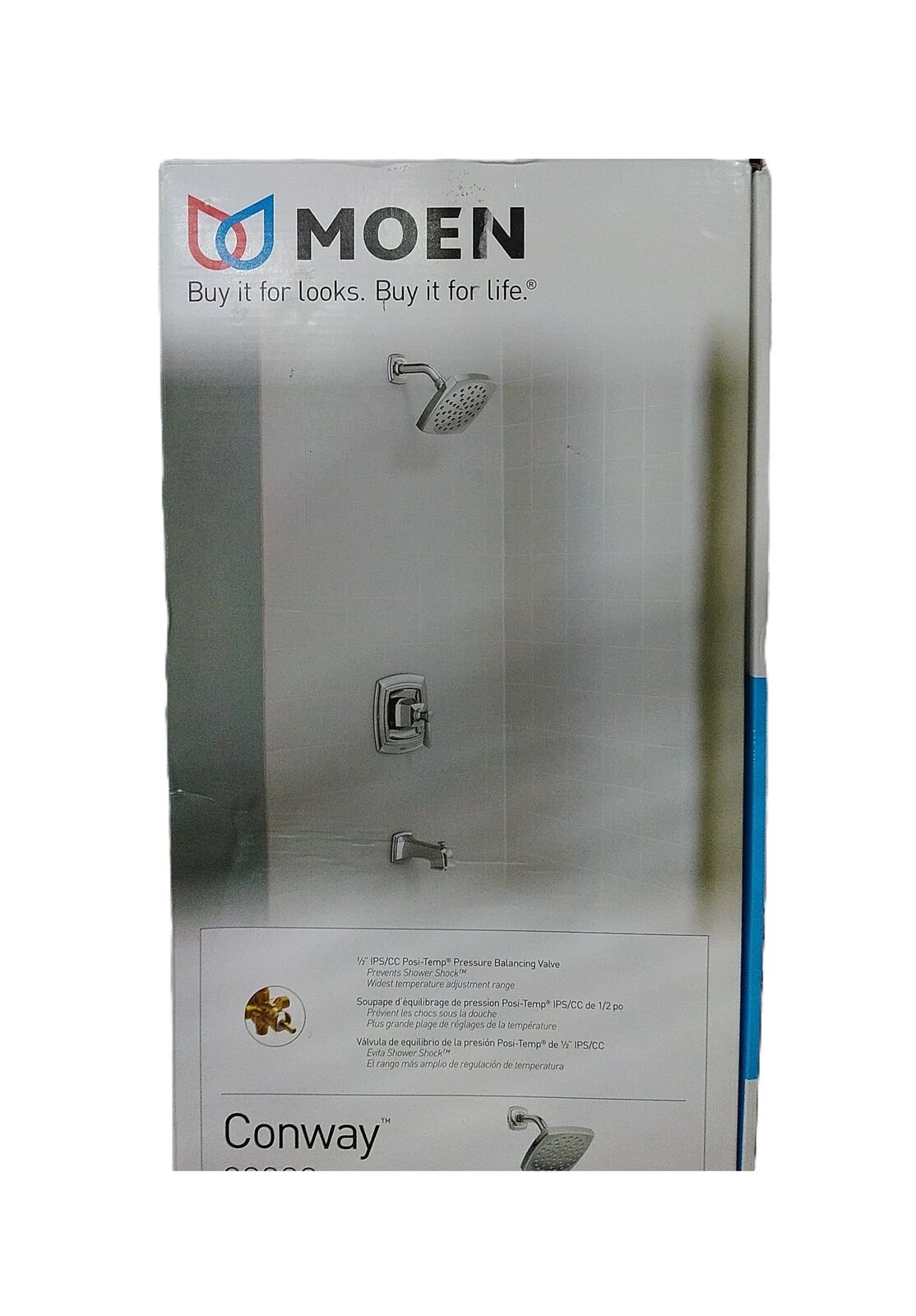 MOEN Conway Single Handle 1-Spray Tub and Shower Faucet 1.75 GPM in Chrome
