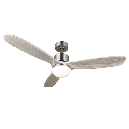 Merra 52 in. LED Brushed Nickel Ceiling Fan w/ Light Kit and Remote Control