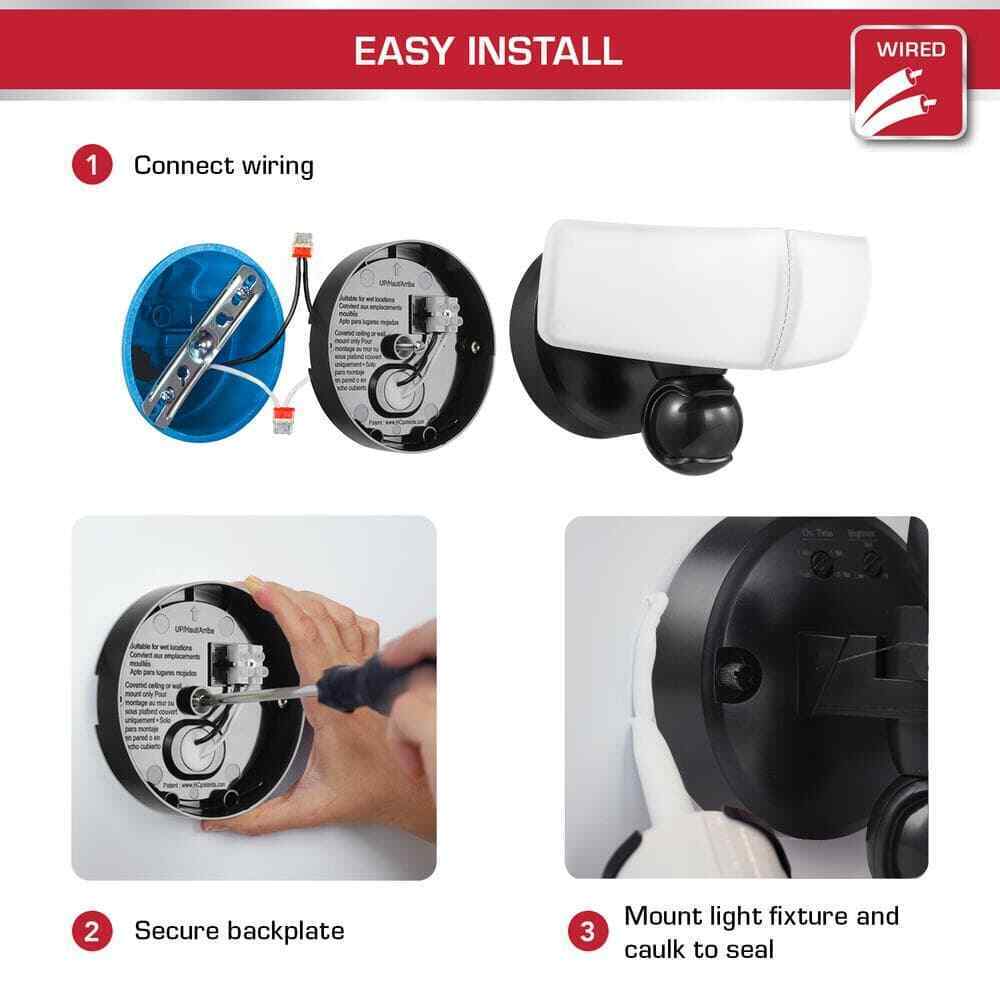 Defiant MaxDetect 240-Degree Motion Activated Wired Outdoor Security Flood Light