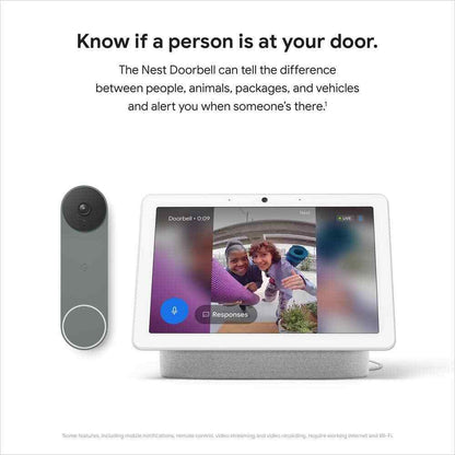 Google Nest Doorbell Battery - Smart Wi-Fi Video Doorbell Camera - Ivy