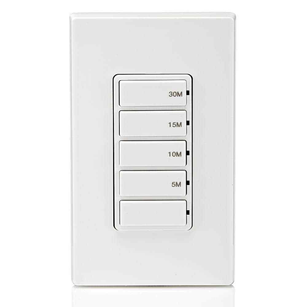 Leviton Decora 15 Amp 30-Minute In-Wall Timer Switch 1/2 HP/9.8Amp Fan/Motor