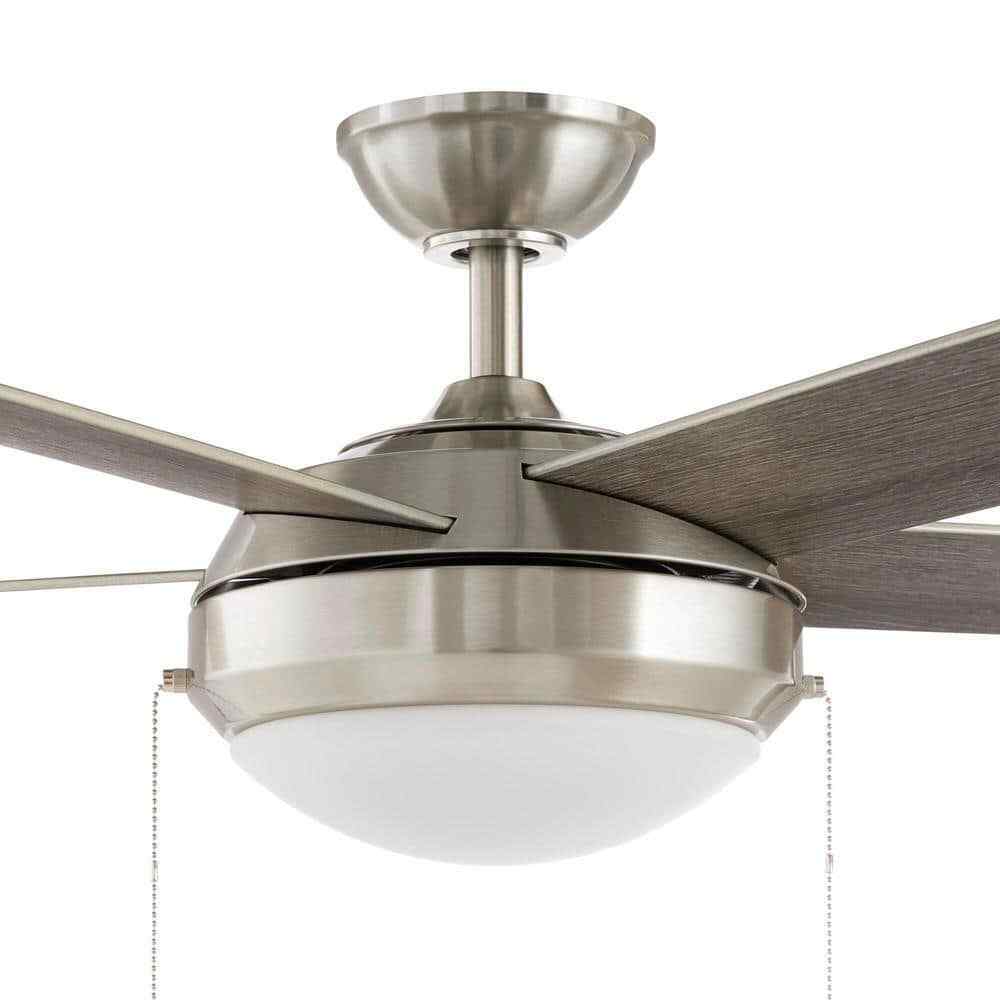 Hampton Bay Claret 52 in. Indoor Brushed Nickel Ceiling Fan with Light Kit
