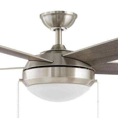 Hampton Bay Claret 52 in. Indoor Brushed Nickel Ceiling Fan with Light Kit