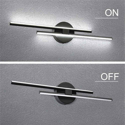 EDISLIVE Bourget Black Modern LED Bath Vanity Light Bar Wall Sconce