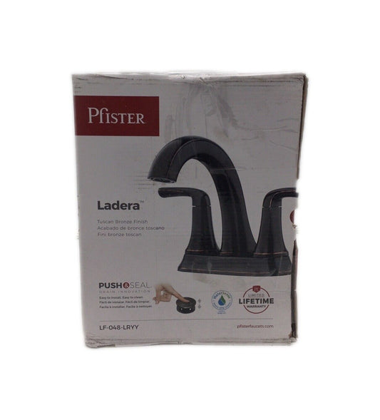 Pfister Ladera 4 in. Centerset Double Handle Bathroom Faucet in Tuscan Bronze