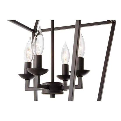 Home Decorators Weyburn 16.5 in Bronze Farmhouse Ceiling Light Caged Metal Shade