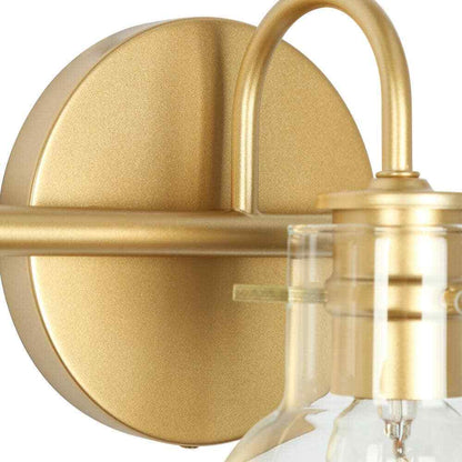 LNC Light Gold Vanity Modern Linear 35.5 in. 5-Light Contemporary Bathroom