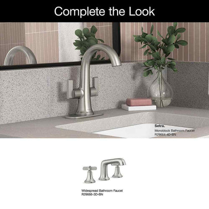 KOHLER Setra Single Hole 2-Handle Monoblock Bathroom Faucet in Brushed Nickel