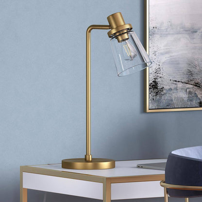 Meyer&Cross Granville 21 in. Brass Table Lamp with Glass Shade TL1020
