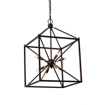 LAZZUR Touques 16 in. 8-Light Modern Matte Oil Rubbed Bronze Pendant