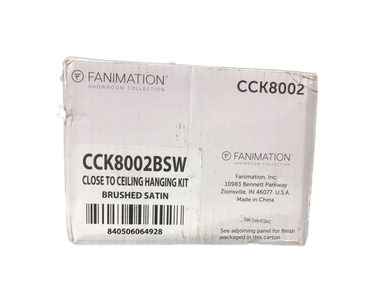 FANIMATION Brushed Satin Close to Ceiling Kit
