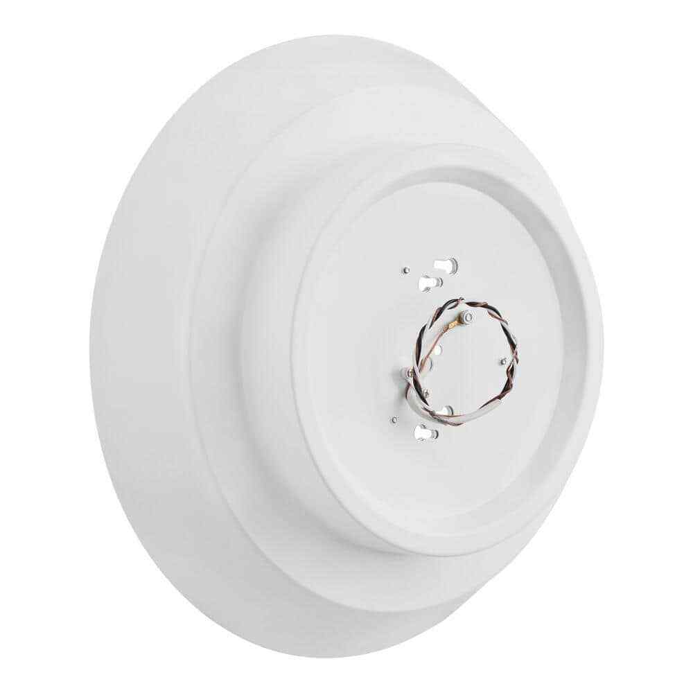 Home Decorators Collection Delaney 13 in. White LED Flush Mount DSHD19548F