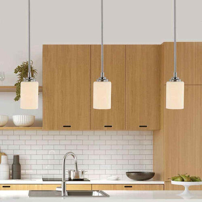 Bel Air Lighting Mod Pod 1-Light Brushed Nickel Hanging Pendant Light Fixture
