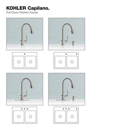 KOHLER Capilano Single-Handle Pull-Down Kitchen Faucet w/ Boost Technology