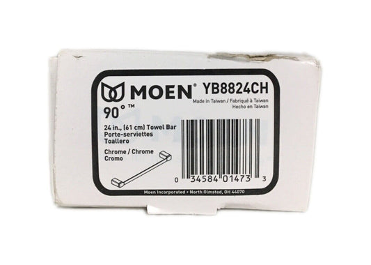 MOEN 90 Degree 24 in. Towel Bar in Chrome YB8824CH