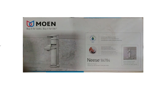 MOEN Neese 4 in. Centerset Single Handle Bathroom Faucet in Chrome 84784