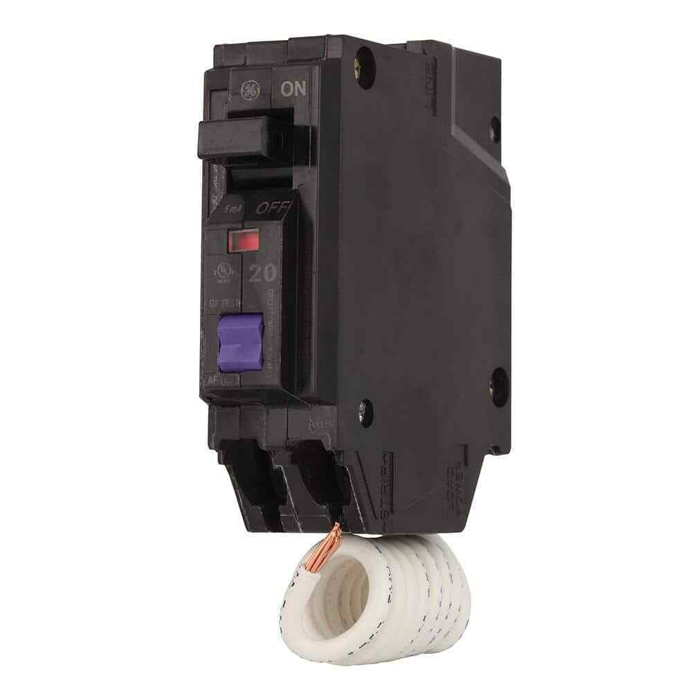 GE Q-Line 20 Amp Single-Pole Dual Function Arc Fault/GFCI Breaker THQL1120DFP