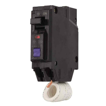 GE Q-Line 20 Amp Single-Pole Dual Function Arc Fault/GFCI Breaker THQL1120DFP