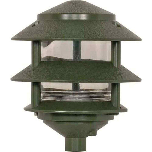 SATCO Nuvo Green Hardwired Water Resistant Path Light with No Bulbs Included