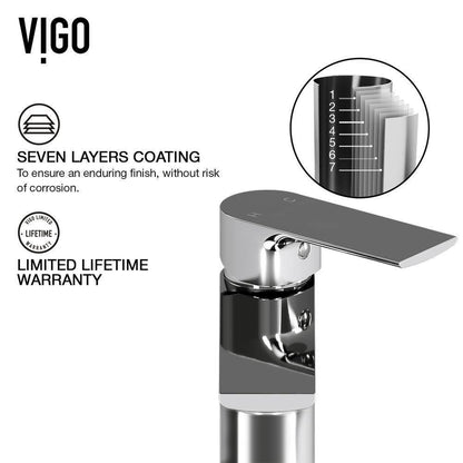 VIGO Norfolk Single Handle Single-Hole Bathroom Vessel Faucet in Chrome
