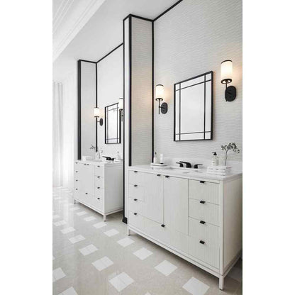 GLUCKSTEINELEMENTS Ashbury 1-Light Black Wall Sconce 38679-HBCB