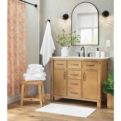 Glacier Bay Oswell 8 in Widespread 2-Handle High-Arc Bathroom Faucet Matte Black