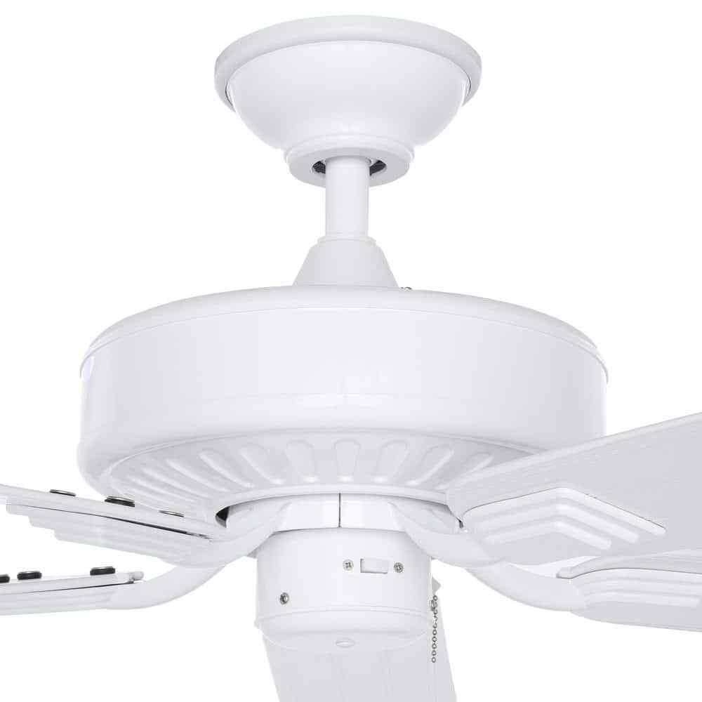 Hampton Bay Barrow Island 52 in. Indoor/Outdoor Wet Rated White Ceiling fan