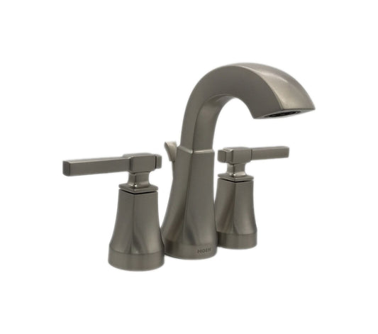 MOEN Ayda 8 in. Widespread 2-Handle Bathroom Faucet Spot Resist Brushed Nickel