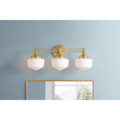 Home Decorators Collection Maybry 3-Light Brushed Gold Vanity Light