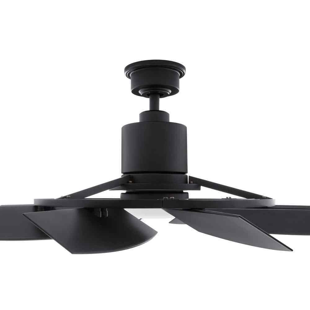 Home Decorators Stonemill��36 in. LED Outdoor Matte Black Ceiling Fan w/ Light