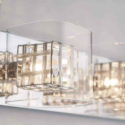 Artika Metropolitan 31 in. 4-Light Chrome Modern Vanity Light Bar Wall Fixture