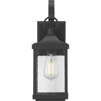 Progress Lighting Park Court 15in 1-Light Black Traditional Outdoor Wall Lantern