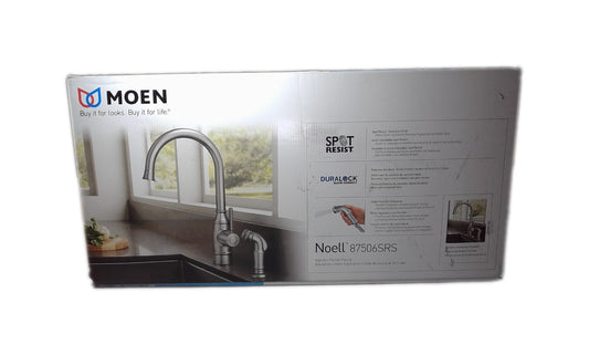 MOEN Noell Single-Handle Standard Kitchen Faucet w/ Side Sprayer