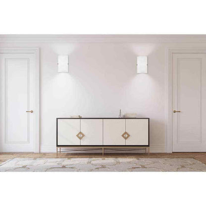 Eglo Troy 3 3 in. W x 11.8 in. H 1-Light Matte Nickel Wall Sconce w/ Glass Shade